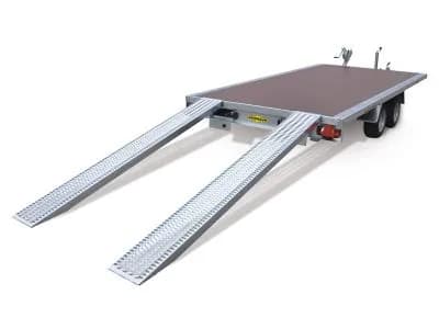 Autószállító, gépszállító trailer (2x4m, 3000kg)